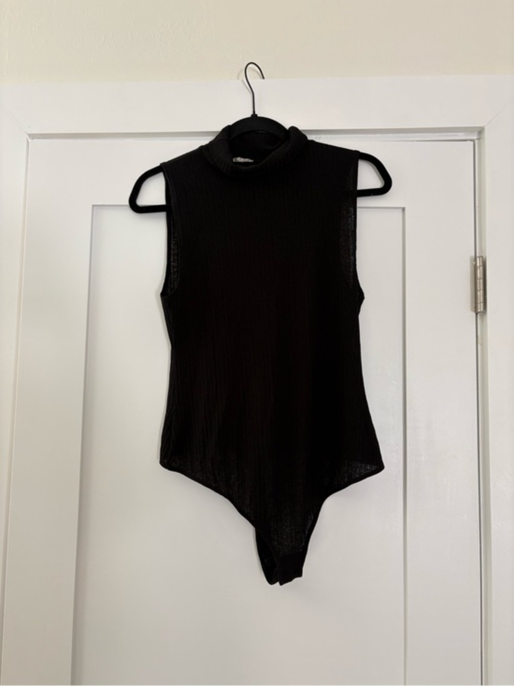 Intimately Free People Take On The Turtle Sleeveless Ribbed Bodysuit Black Large